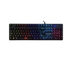 Teclado Gamer Mecânico Multilaser GK-500, LED Rainbow, Switch Blue, ABNT2, Black, TC257 