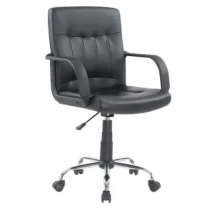 Saindo por R$ 250: [Frete Grátis p/ retirar na loja] Cadeira para Escritório Carrefour Home Preta ML-2431-2 (máx 90kg) | Pelando