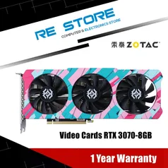 Placa de Vídeo Zotac Rtx 3070 Gaming 8gb 