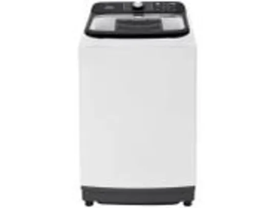 Lavadora de Roupas Midea 13kg Cesto Inox 13 Programas de Lavagem Branca Wave Agitator