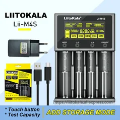 Liitokala Lii-M4S - Carregador de Pilha e Bateria Inteligente