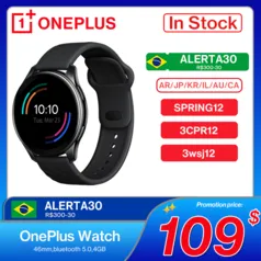 OnePlus Watch 4GB SmartWatch 1.39'' AMOLED GPS 