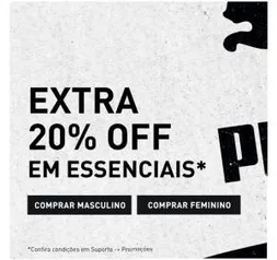 EXTRA 20% OFF EM ESSENCIAIS | Somente no Final de Semana