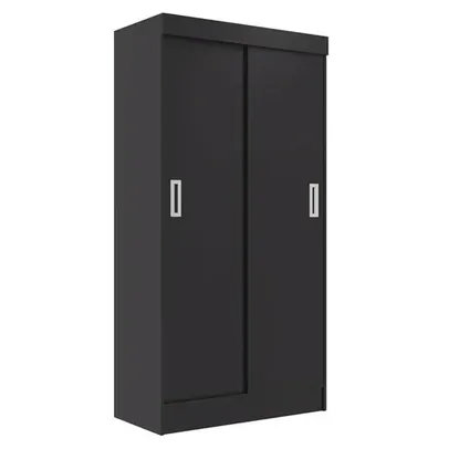 guarda-roupa solteiro berlim 2 pt preto