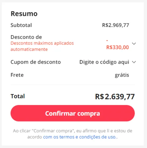 Imagem na descrição da promoção