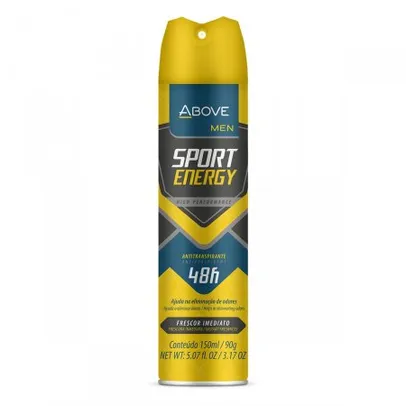 Desodorante Aerosol Antitranspirante Above Men Sport Energy 48h com 150ml