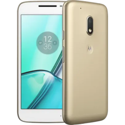 Smartphone Moto G4 Play DTV Dual Chip Android 6.0 Tela 5" 16GB Câmera 8MP 4G - Edição Especial Dourado