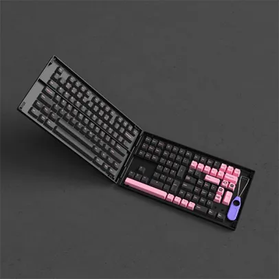 Keycaps Akko Black & Pink The Dancer Version, Cherry, PBT, ANSI, 229 Teclas