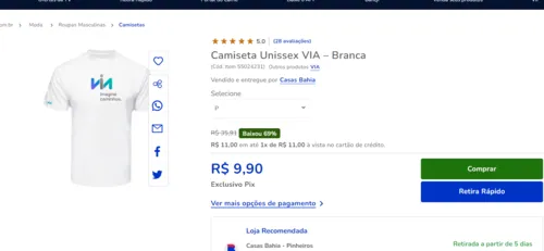 Imagem na descrição da promoção