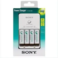 Carregador de Pilhas Recarregáveis Sony 2500mAh c/ 4 unidades - Bivolt