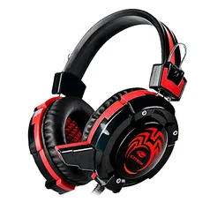 Headset Gamer C3Tech PH-G10BK Flycatcher Preto - Com Microfone Driver de 40mm Conector P2 3.5mm Áudi