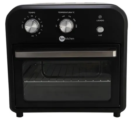 [Ame SC 72]  Forno e Fritadeira sem Óleo Fun Kitchen 10L Preto - 127v