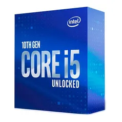 Processador Intel Core i5-10600K, 6-Core, 12-Threads, 4.1GHz (4.8GHz Turbo), Cache 12MB