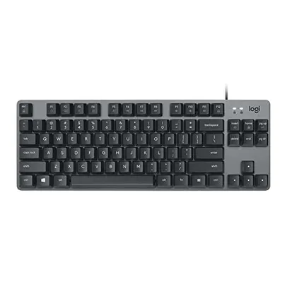 Teclado Mecânico com fio Logitech K835 TKL com Estrutura de Alumínio e Switch Red Linear