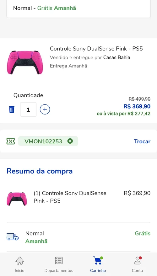 Imagem na descrição da promoção