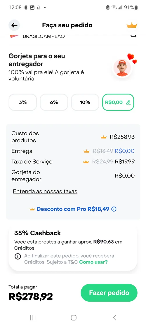 Imagem na descrição da promoção