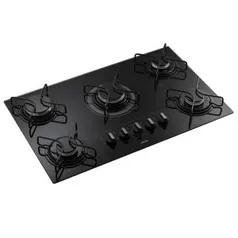 Cooktop a gás 5 Bocas Consul Facilite CD075 com Acendimento Super Automático - Preto - Bivolt - R$386