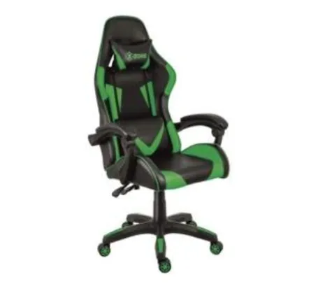 Cadeira Gamer Reclinável 140 Graus Com Rodinhas Xzone CGR-01 Preto Verde | R$788