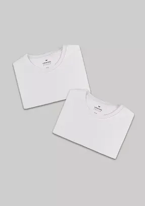 Kit Com 2 Camisetas Masculinas Básicas Hering 