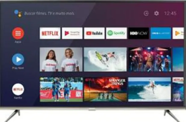 [R$1.899 AME] Smart TV 50" 4K Semp SK8300 Android | Chromecast Integrado R$2000