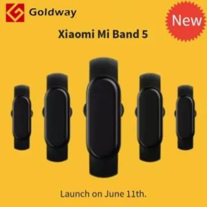 Xiaomi mi banda 5 inteligente pulseira 4 cor amoled tela | R$191