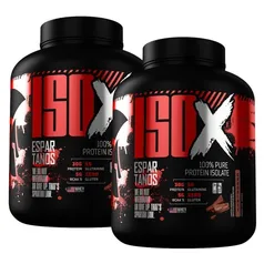 Kit 2x Whey Protein Isolado ISO X 1800g Espartanos (proteína de soja + whey)