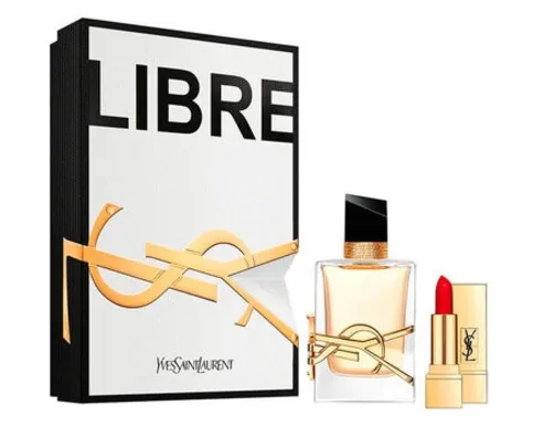 1 Perfume YSL Libre Feminino Eau de Parfum 50ml + 1 Batom Miniatura Ro