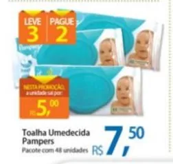 [Loja Física - SP] Lenço umedecido pampers - R$5 a unidade