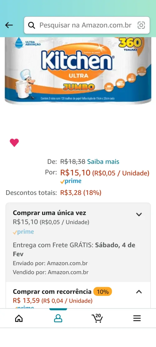 Imagem na descrição da promoção