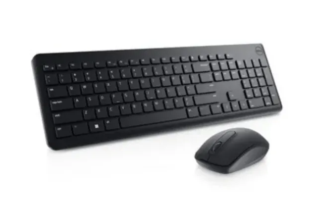 Saindo por R$ 98,01: Teclado e Mouse Sem Fio Dell KM3322W, USB, ABNT2, Preto - 580-BBBB | Pelando