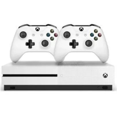 Console Microsoft Xbox One S 1TB 234-00603 2 Controles Branco R$1059