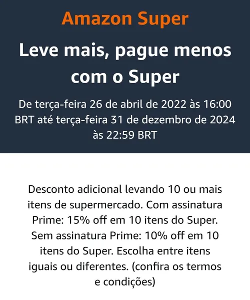 Imagem na descrição da promoção