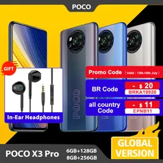 Smartphone Poco X3 Pro | R$1.321