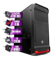 Pc Computador Intel I3, H61, 8gb Ddr3, Ssd 120gb