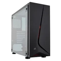 Gabinete Gamer Corsair Carbide SPEC-05 sem Fonte, Mid Tower, USB 3.0, 1 Fan LED Vermelho, Preto com Lateral em Acrílico - CC-9011138-WW