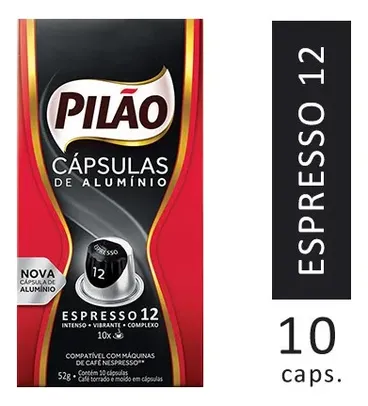 Cápsulas Café Pilão Espresso 12 10un | R$8