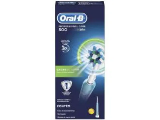 Escova de Dente Elétrica Oral-B - Professional Care 500 Cross Action | R$176