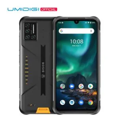 Smartphone Umidigi Bison 6GB + 128GB - resistência ip68/ip69k - full HD - 5.000 mAh - R$890