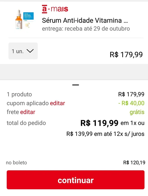 Imagem na descrição da promoção