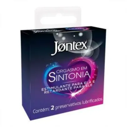 PRESERVATIVO JONTEX ORGASMO EM SINTONIA COM 2 UNIDADES | R$8
