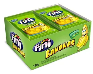 Mini Bananas com 12 pacotes de 15g cada (2 Kits) - R$10,30