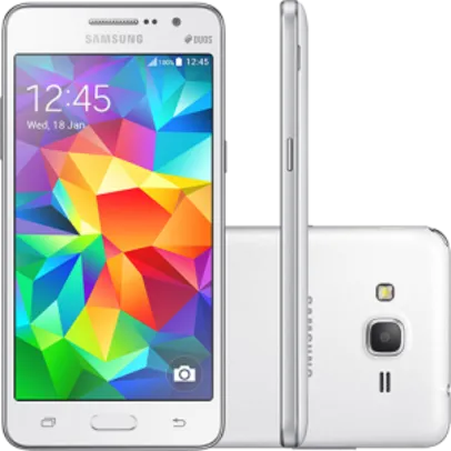 [Americanas] Smartphone Samsung Galaxy Gran Prime Duos Dual Chip Android Tela 5" Memória Interna 8GB 3G Câmera 8MP - Branco por R$630