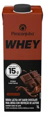 REC | Piracanjuba Whey Zero Lactose 15g de proteína Sabor Chocolate 1 Litro