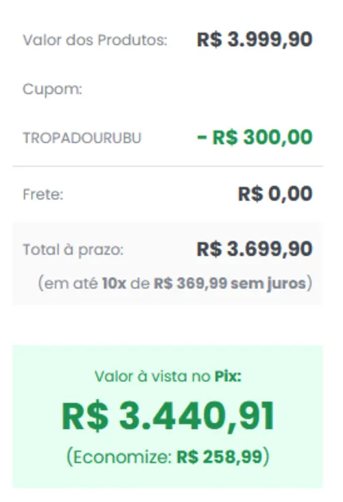 Imagem na descrição da promoção