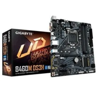 Placa-Mãe Gigabyte B460M DS3H Intel LGA 1200 mATX DDR4 | R$600