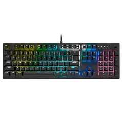 Teclado Gamer Mecânico Corsair K60 Pro RGB, Switch Cherry Viola, Black, ABNT, CH-910D019-BR