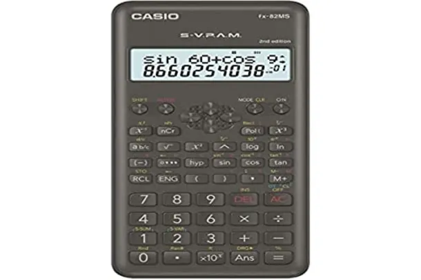 Casio CALCULADORA CIENTIFICA 240 FUNCOES FX-82MS-2-S4-DH PRETA, Preto (FACULDADE)