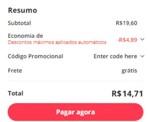 Imagem na descrição da promoção