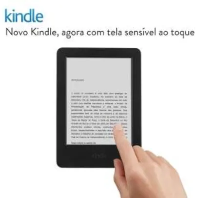 [Amazon] Kindle com tela sensível ao toque e Wi-Fi‌ por R$199