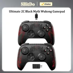 Controle Sem Fio 8BitDo Ultimate 2C Hall Effect, Black Myth: Wukong